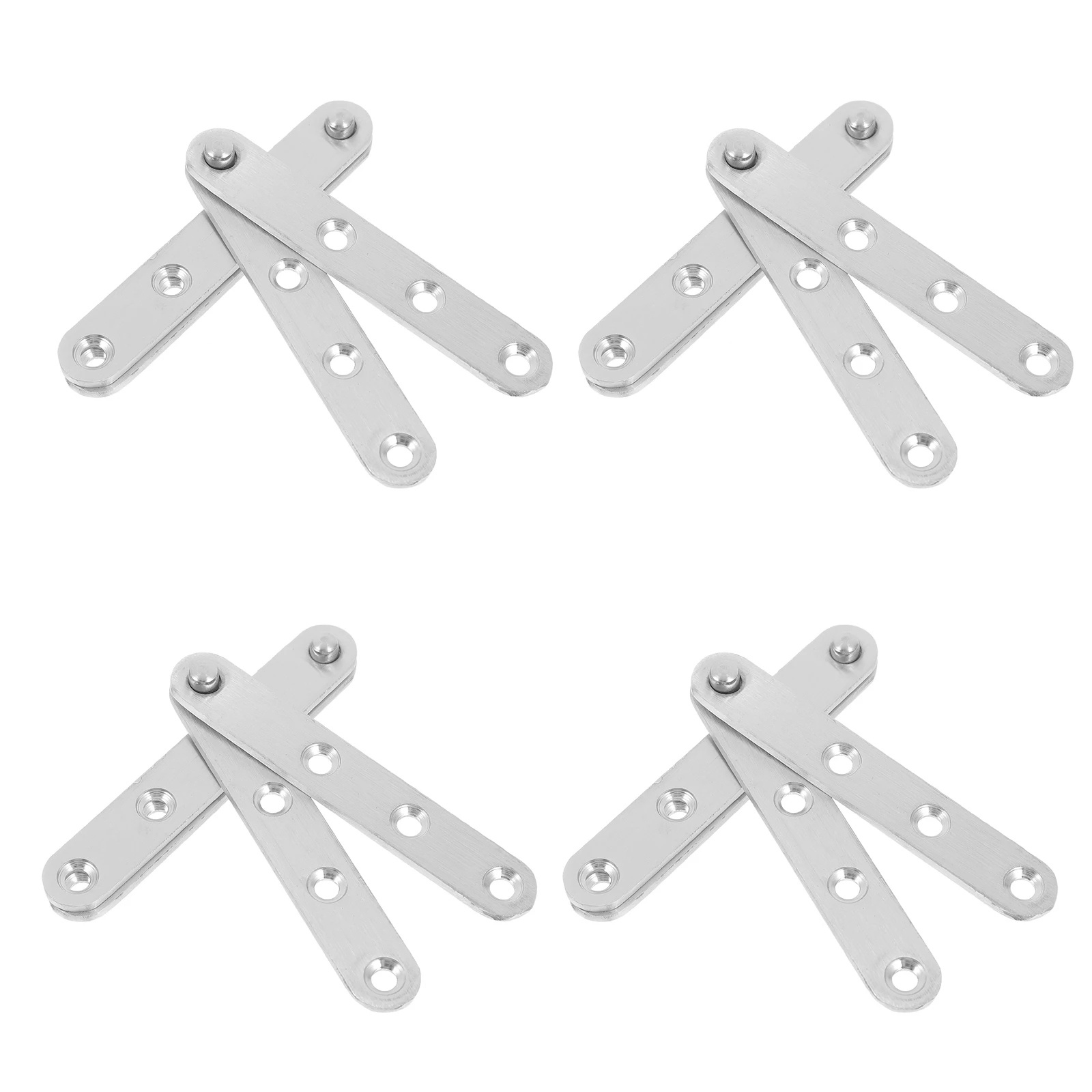 

10 Pcs Hidden Hinge 360 Degree Small Door Stainless Steel Furniture Hinges Rotation Pivot Heavy Duty Door Hinges Metal Hardware