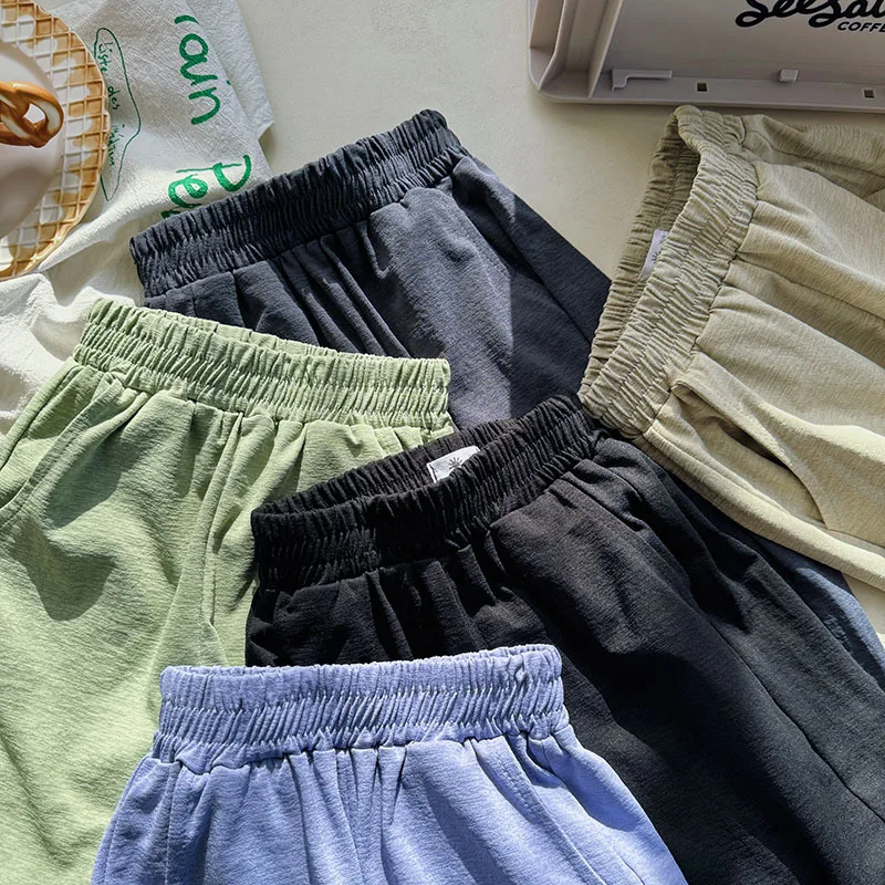 سراويل طويلة للأطفال للفتيان والفتيات ، بنطلون فانوس صيفي للأطفال ، بنطلون فضفاض ، النسخة الكورية