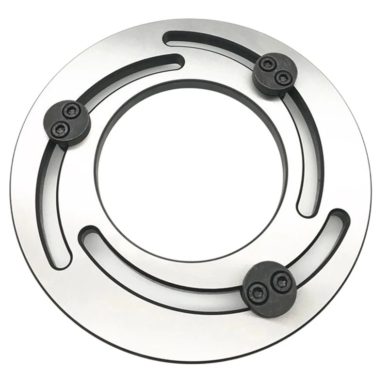 DTA4-CNC Lathe Chuck Soft Jaw Boring Ring, Three-Jaw Steel Adjustable Top 4-Inch