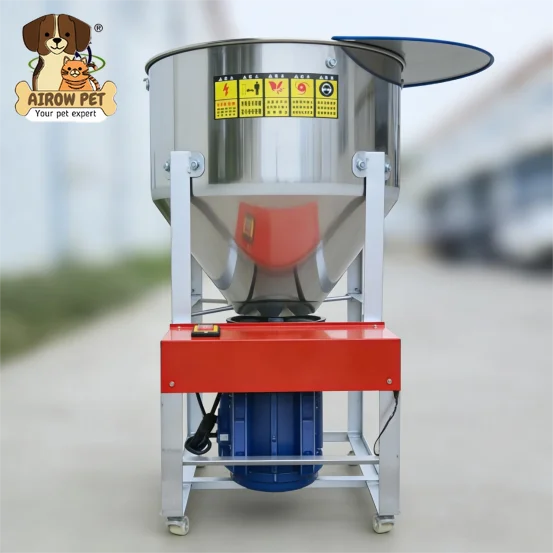 AIROW OEM 200kg Stainless Steel Vertical Mixer Machine Dry and Wet Feed Mixer Poultry Livestock Feed Mixer