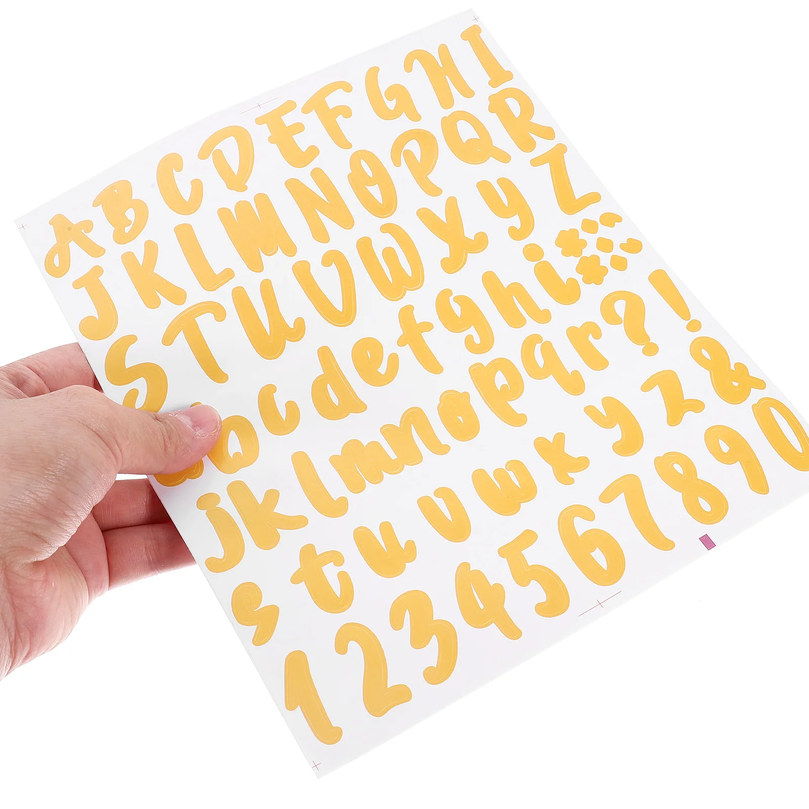 5 Sheets Wedding Birthday Party Numbers Letters Name Stickers Adhesive Decals Doorplate Label PVC Mailbox Self-adhesive Hotel