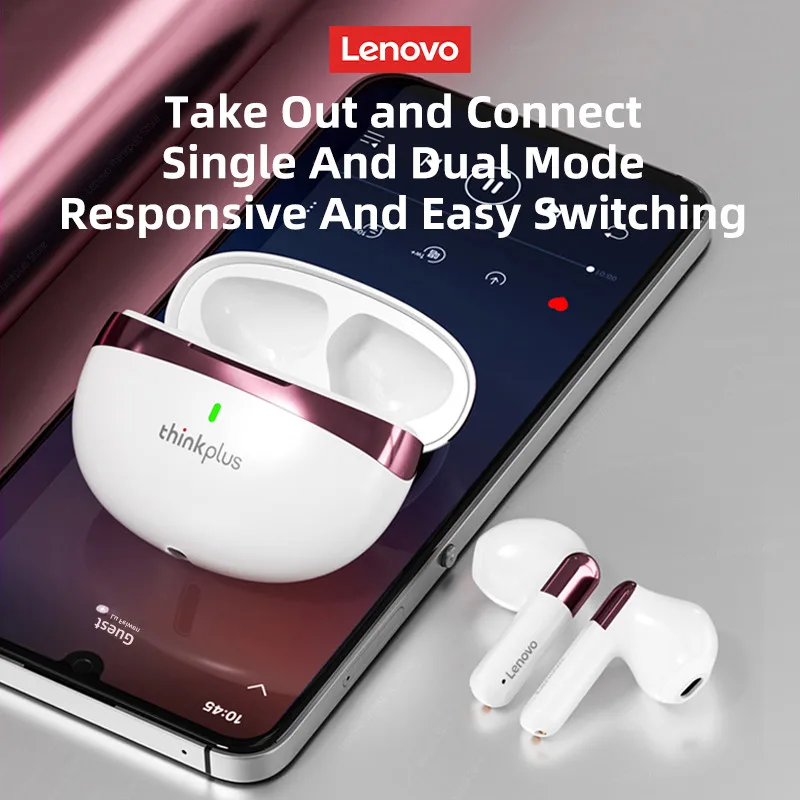 Lenovo LP11 Pro Draadloze Bluetooth 5.1 Ruisonderdrukkende Koptelefoon Lange levensduur van de batterij Oordopjes HIFI Stereohoofdtelefoon