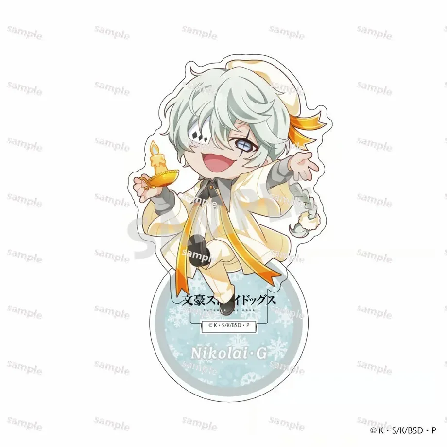 Game Dazai Osamu Nakahara Chuya Fyodor·D Nikolai·G Acrylic Stand Doll Anime Mini Figure Cosplay Toy for Gift