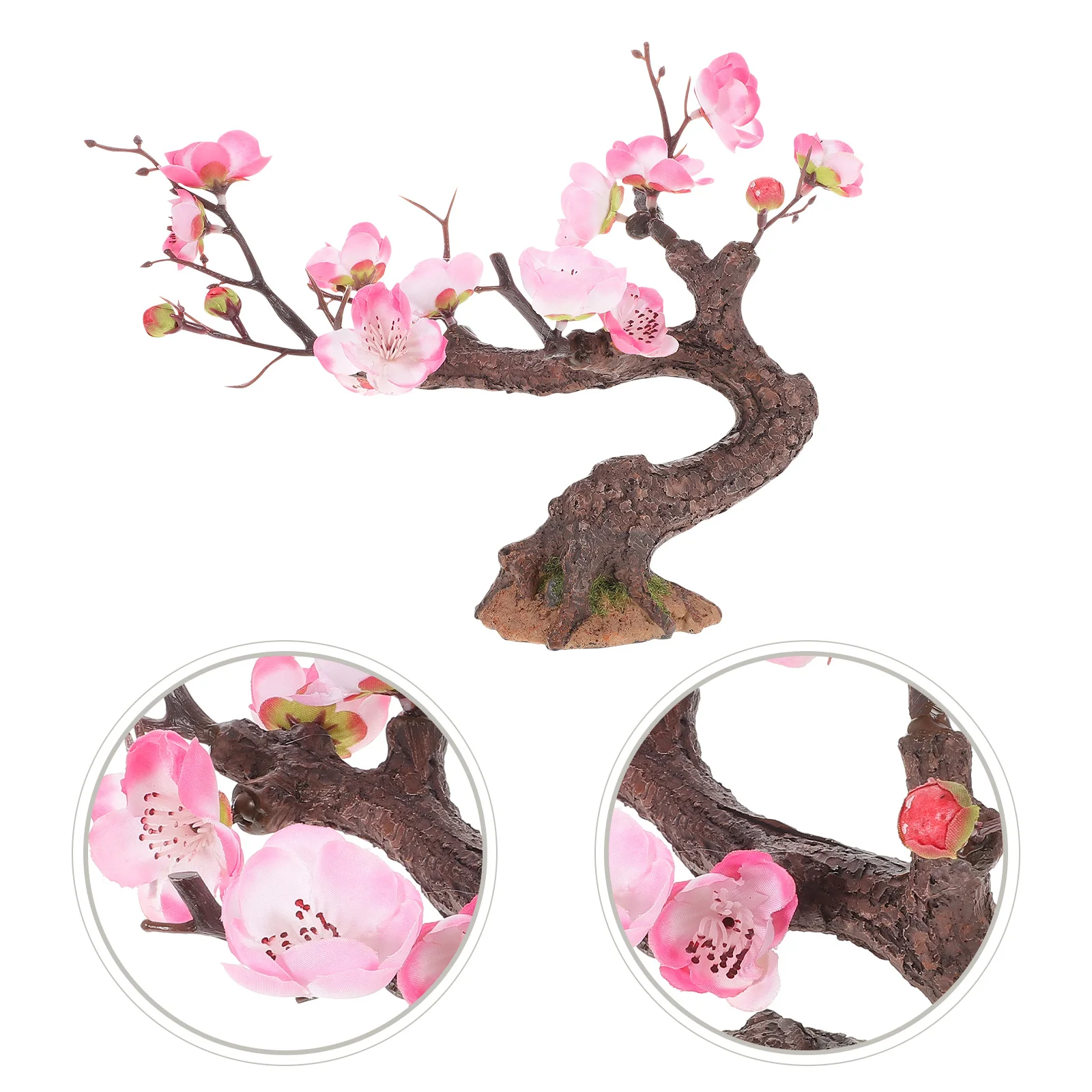 

Artificial Ornament Plum Decoration Desktop Micro Landscape Resin Fake For Home Office Sand Garden Faux Tree Fake Tree
