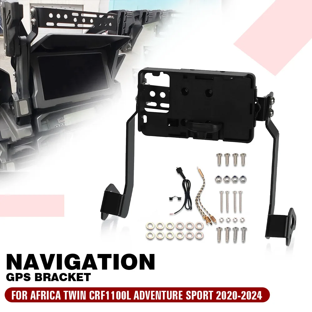 

Motorcycle For Honda Africa Twin CRF1100L Adventure Sport 2020-2021-2022-2024 Phone GPS Navigation Bracket Holder Accessories