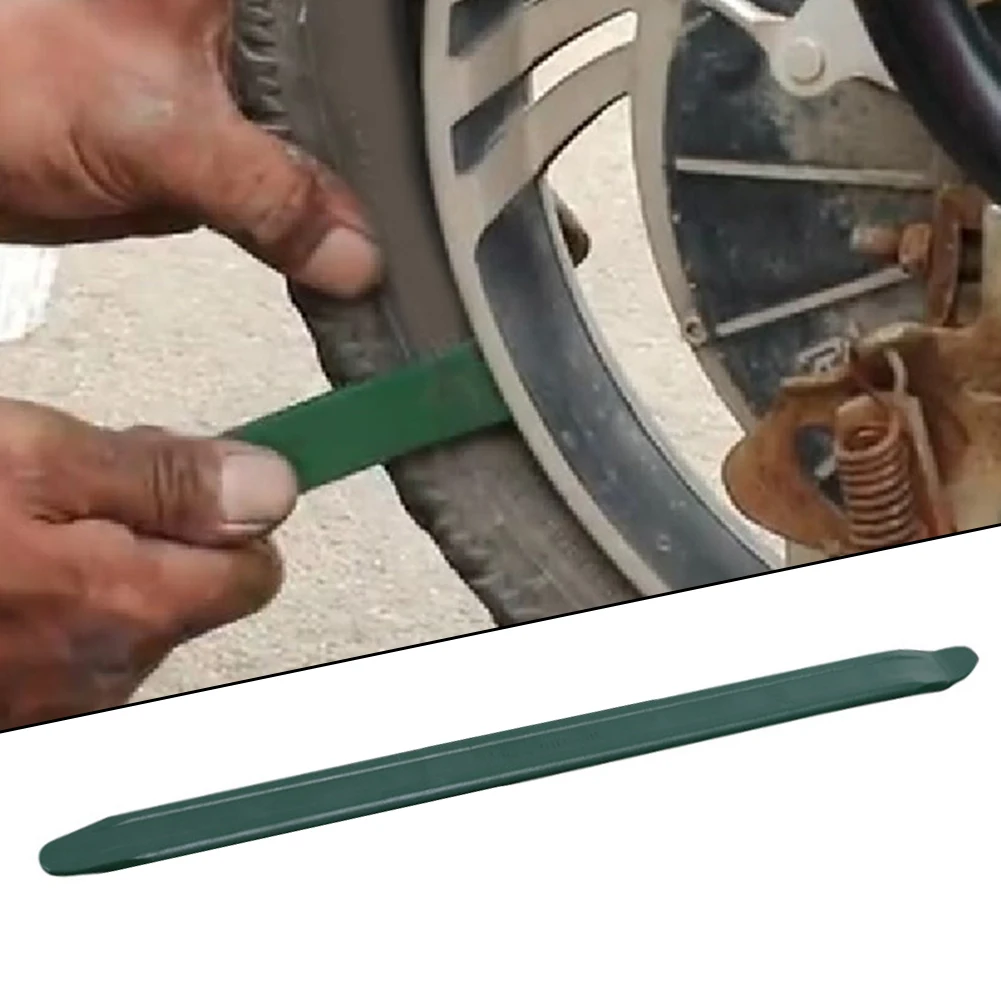 Convenient Tire Iron Repair Tool Kit Green Steel Spoon Tire Changing Bars 12 in Length for Cars and Motorcycles