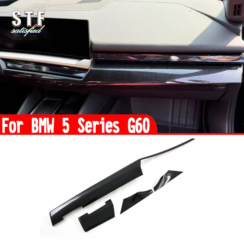 For BMW 5 Series G60 2024 2025 Car Accessories Interior Center Control Around Trim Molding Decoration Stickers