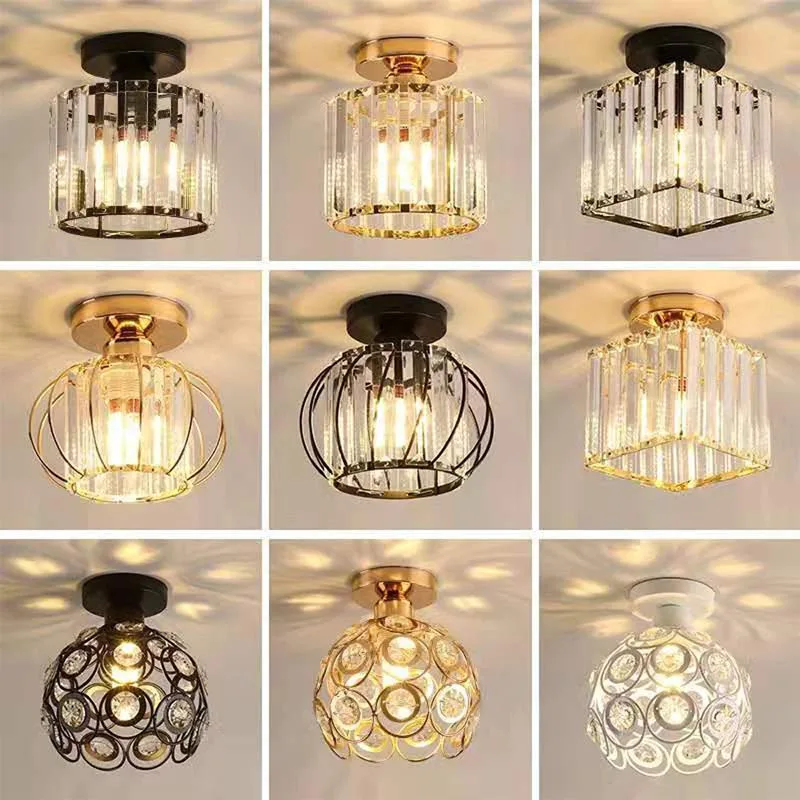 

Modern LED Ceiling Lights Foyer Aisle Hallway Lighting Corridor Porch Home Decoration Ceilng Lamp Crystal Luxury Light Fixture