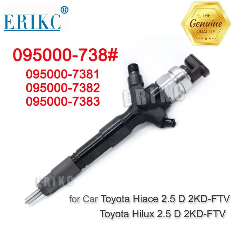 23670-30300 23670-39275 GENUINE AND BRAND NEW DIESEL FUEL INJECTOR 095000-7380 095000-7381 095000-7382 for 2KD FTV ENGINE