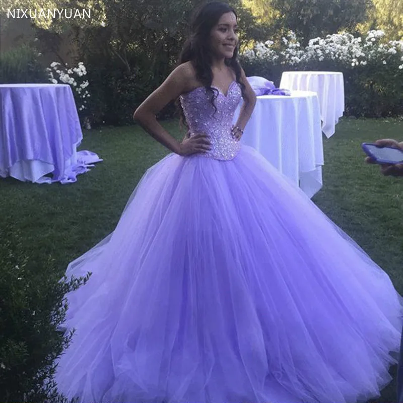 Quinceanera Dress Sweetheart Sleeveless Beaded Crysatl Tulle Ball Gown Sweet 16 Dress Red Quinceanera Gown