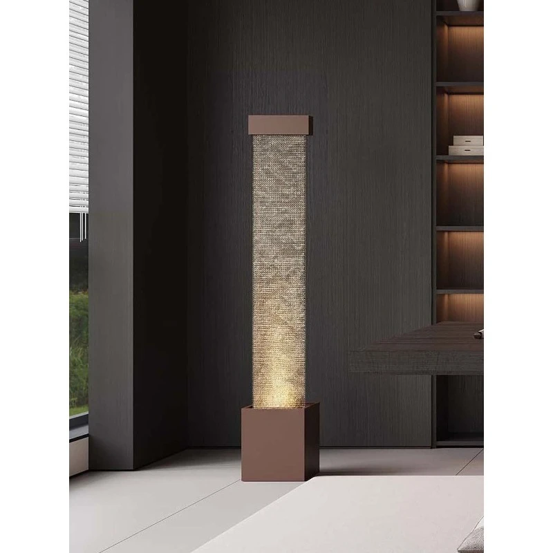 Modern Light Luxury Flowing Water Ornament, Living Water Feature TV Cabinet Floor-to-ceiling Wall Entrance Decoration