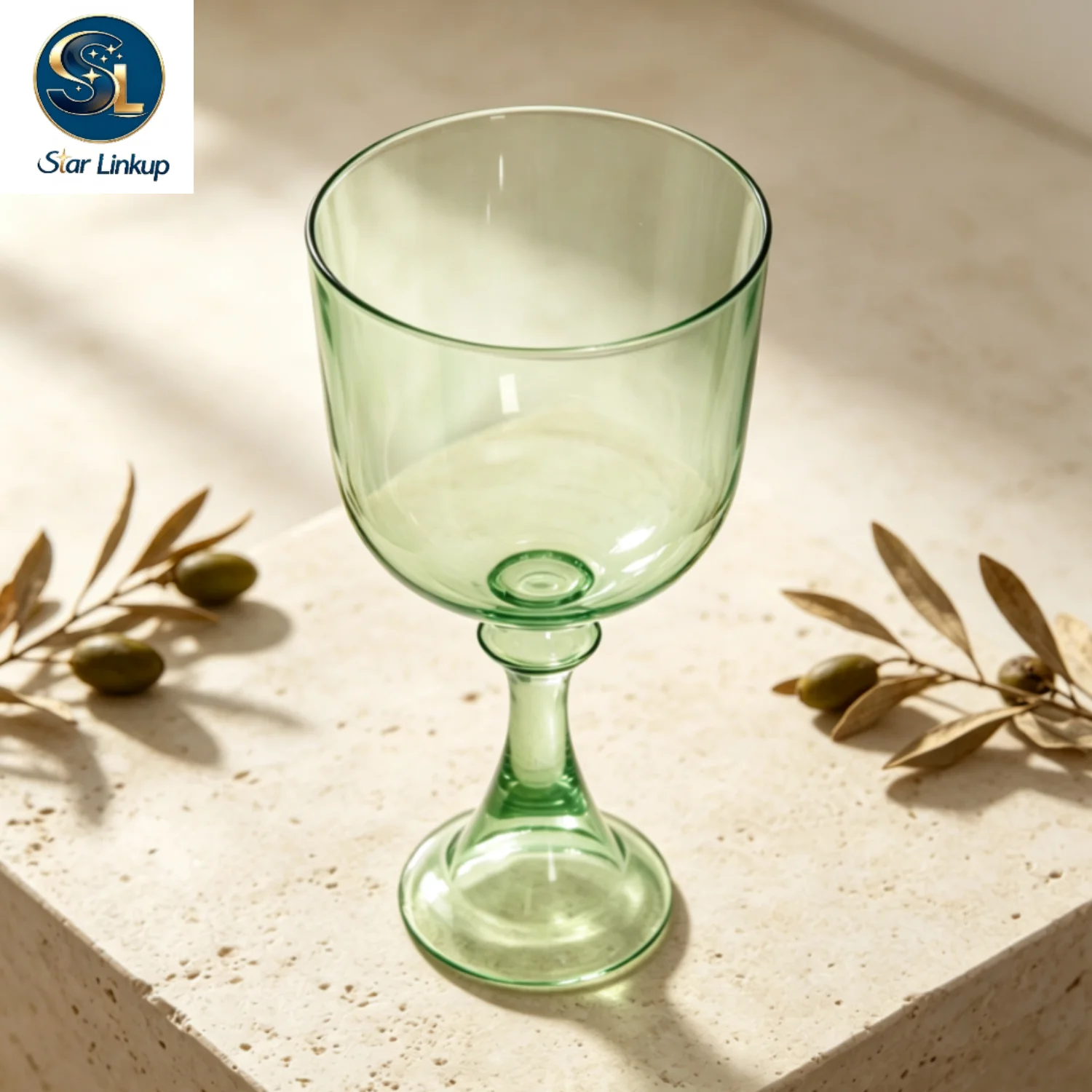 STAR LINKUP 5‑6.5 Inch Transparent Green Quartz Crystal Chalice Singing Bowl 432Hz/440Hz Note Sound Healing Chakra Balancing Yoga Meditation Sound Bath Percussion Instrument With Mallet
