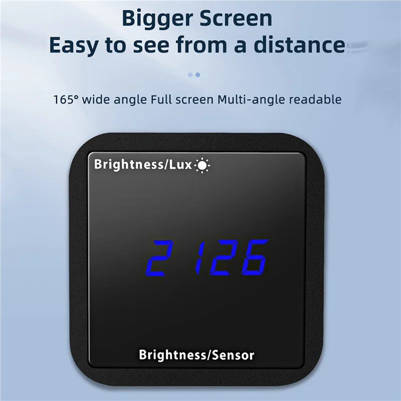 SQPP-2X Tuya Zigbee Light Sensor Brightness Detector With Temperature Humidity Detection Display Smart Home Security Linkage