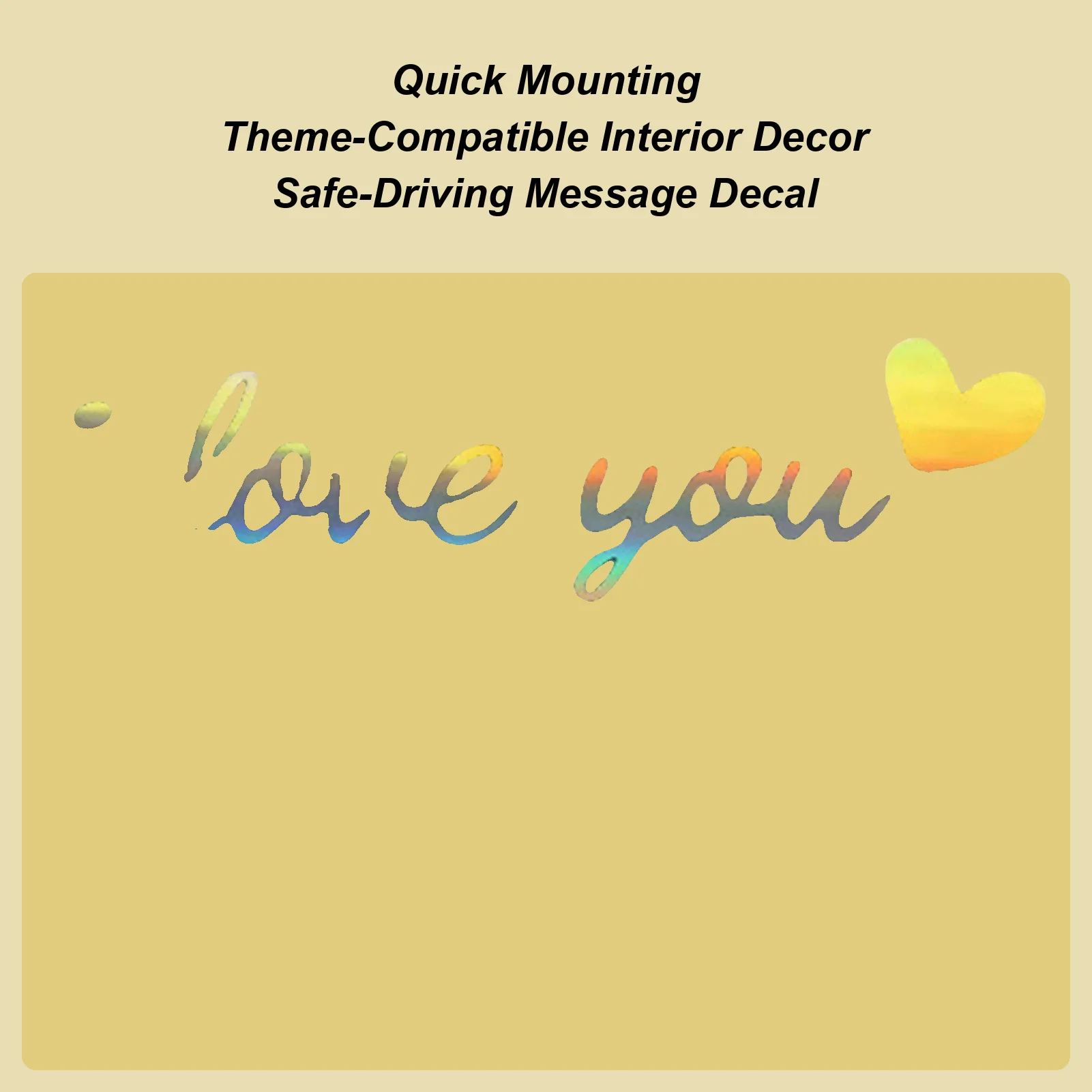 

Наклейки на зеркало автомобиля Drive Safe I Love You, наклейка на зеркало автомобиля, милые аксессуары для автомобиля для приборной панели, лобовое стекло, окно, скутеров