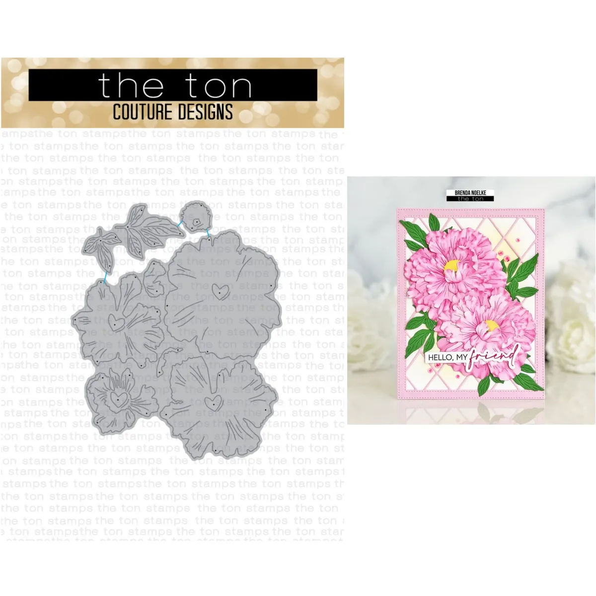 

New Peonies Layering Dies Collection For DIY Scrapbook Decoration Embossing Template Supplies Greeting Card Handmade