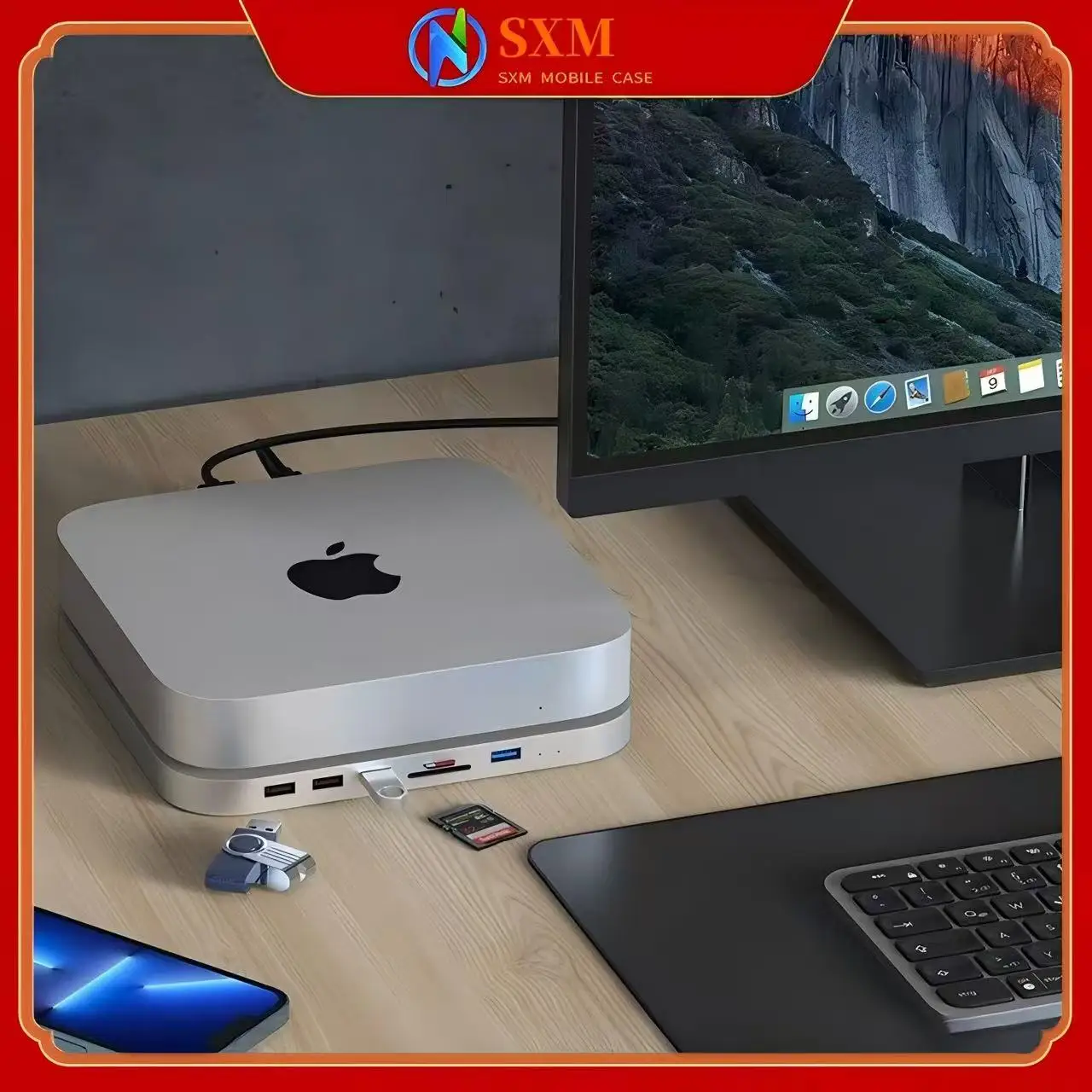 

Док-станция Mac Studio для Mac mini HUB Док-станция Встроенный корпус жесткого диска