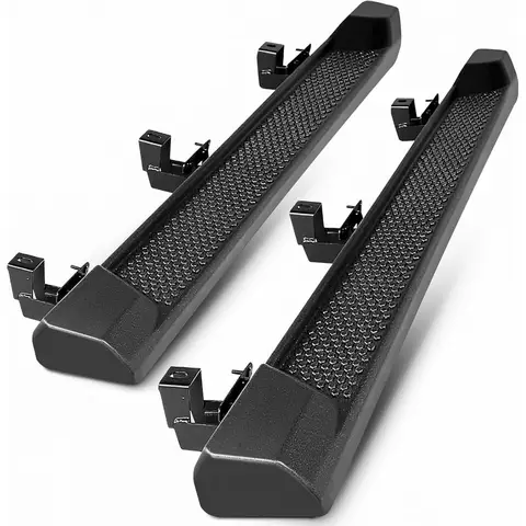 7 Running Boards Compatible with 20182025 Jeep Wrangler JL 4 Door Matte Black Side Steps Nerf Bars for Enhanced Vehicle Accessi