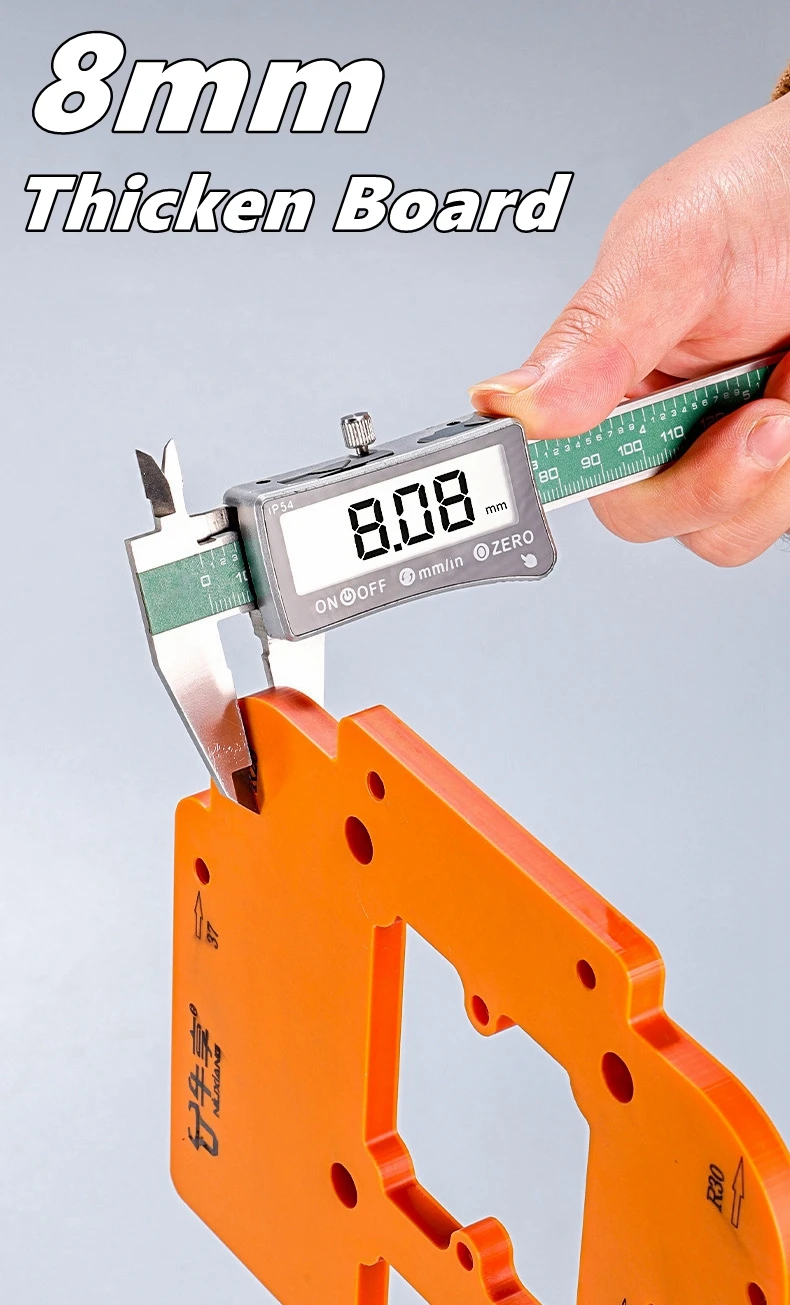 Arco raio aparar guarda-roupa embutido buraco ferramenta de abertura soquete entalho modelo localizador multifuncional modelo de abertura