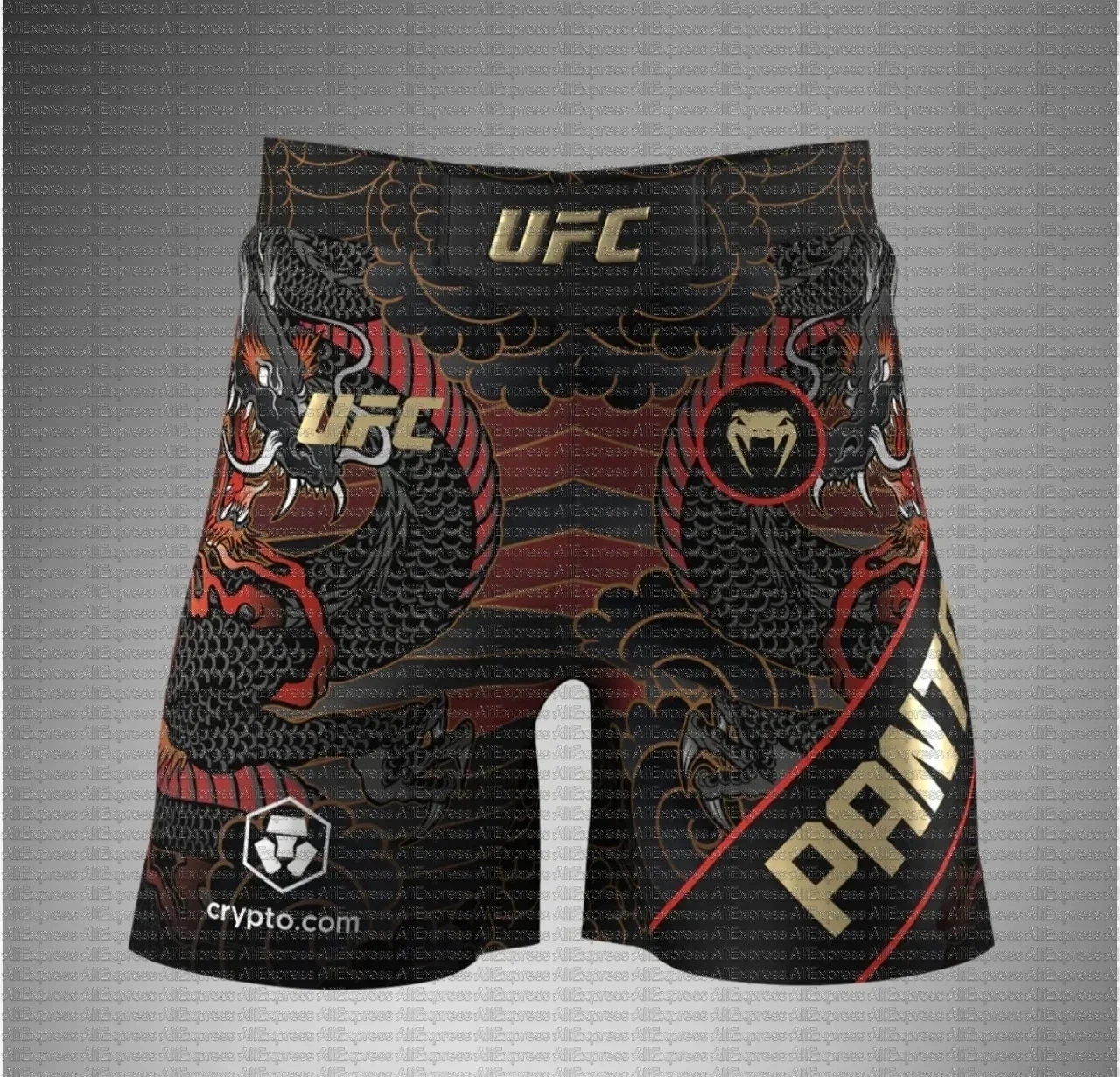 

PANTOJA 2025 New UFC Boxing Shorts Summer Comfortable Extreme Sports 3D Print Men's And Women's Street Style Casual Large Shorts
