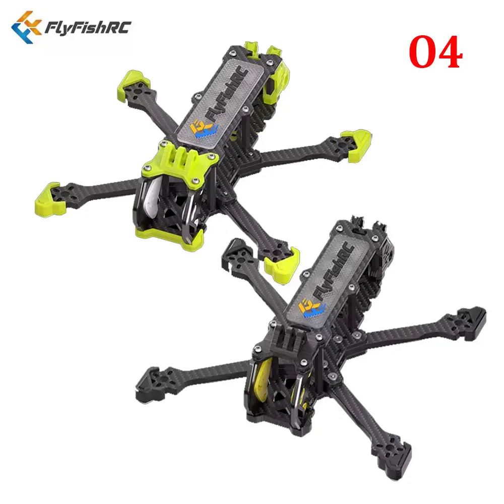 

FlyFishRC Volador VX3 VX3.5 O4 FPV рамка 3 дюйма 3,5 дюйма совместима с воздушным блоком DJI O4 для FPV RC комплект квадрокоптера для фристайла