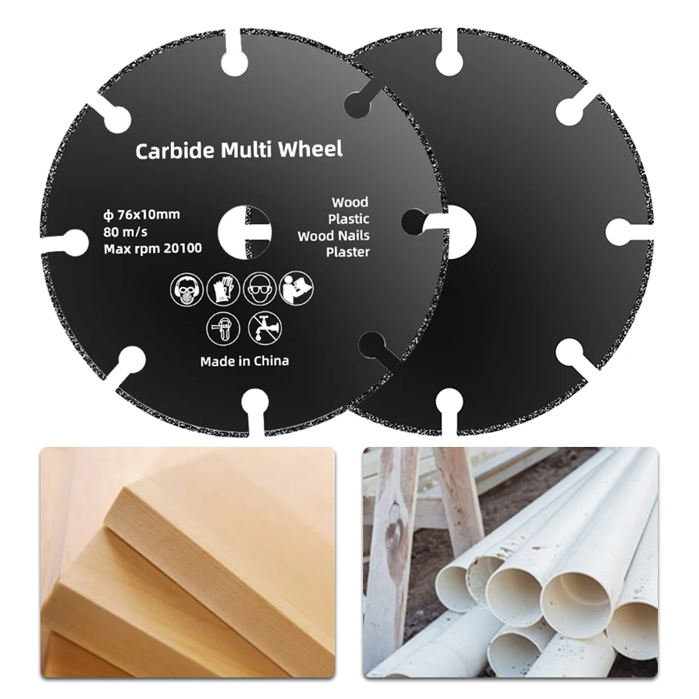 76mm 3inch Cutting Disc Circular Resin Grinding Wheel Saw Blade Steel Polishing Cutting Disc For Angle Grinder Tools
