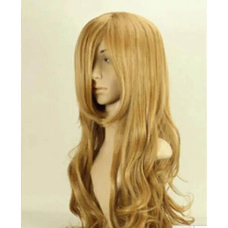 Aisaka taiga long flax brown curly wigs new cosplay wig