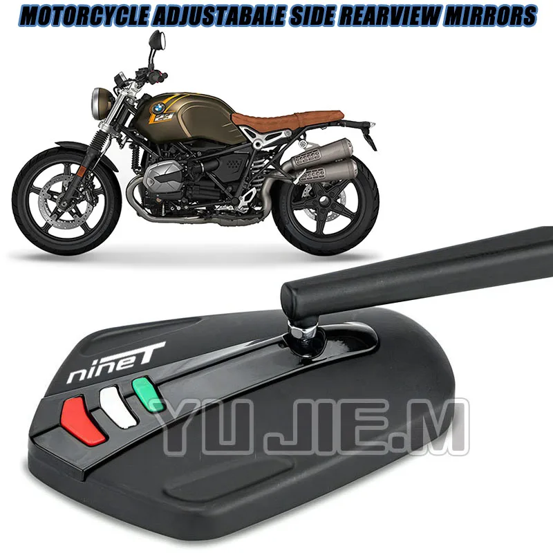 

New Motorcycle Rearview Mirror Handlebar Mirror Black/Silver Accessories For BMW Rninet Scrambler R NineT Pure RNINET Urban G/S