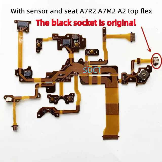 1 SZTUK Elastyczny kabel pokrętła trybu górnej pokrywy do aparatu SONY A7R II ILCE-7RM2 / A7S II ILCE-7SM A7 II ILCE-7M2 A7M2 A7R2 A7S2