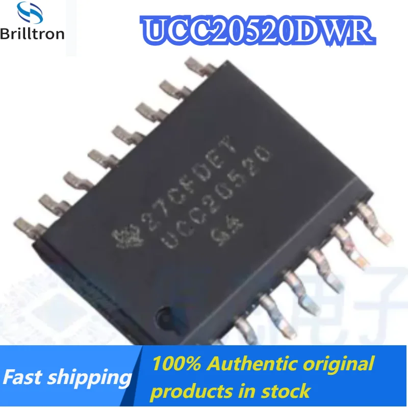 5-20PCS UCC20520DWR SOIC-16 Isolated Gate Driver IC Chip Brand New Original In Stock , Fast Shipping.