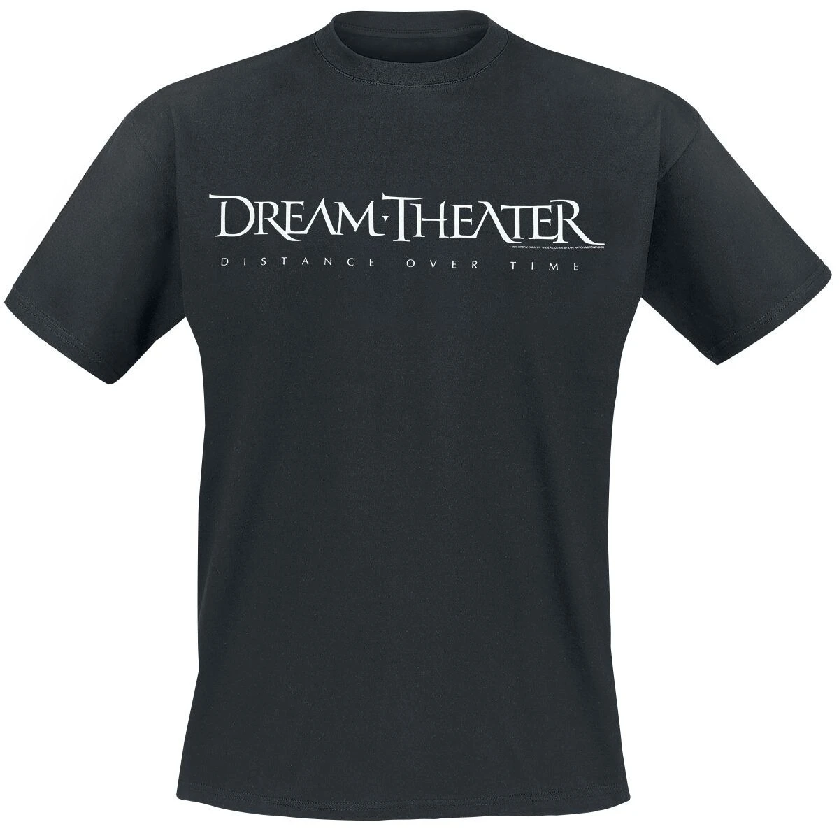 Dream Theater Distance Over Time Tee, Prog Metal T-Shirt with Chest Logo & Sleeve Symbol, Dream Theater Fan Merch