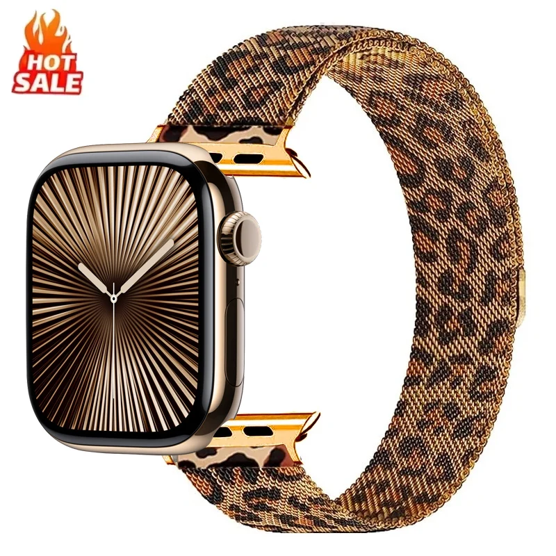 

Milanese Loop Bracelets For Apple Watch Strap 41mm 40mm 44mm 45mm 46mm 49mm correas Bracelet iwatch Series 10 9 8 7 6 5 Band