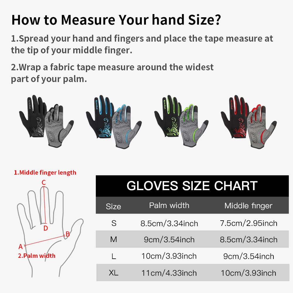 Cycling Gloves Men Sports Bicycle Gloves Touchscreen Shockproof Cycling Gloves Anti Slip Bike Gloves