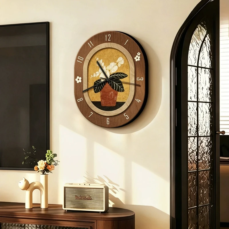 Creative Design Wall Clocks Luxury Vintage Living Room Art Mural Wall Clocks Aesthetic Minimalist Reloj De Pared Home Decoration
