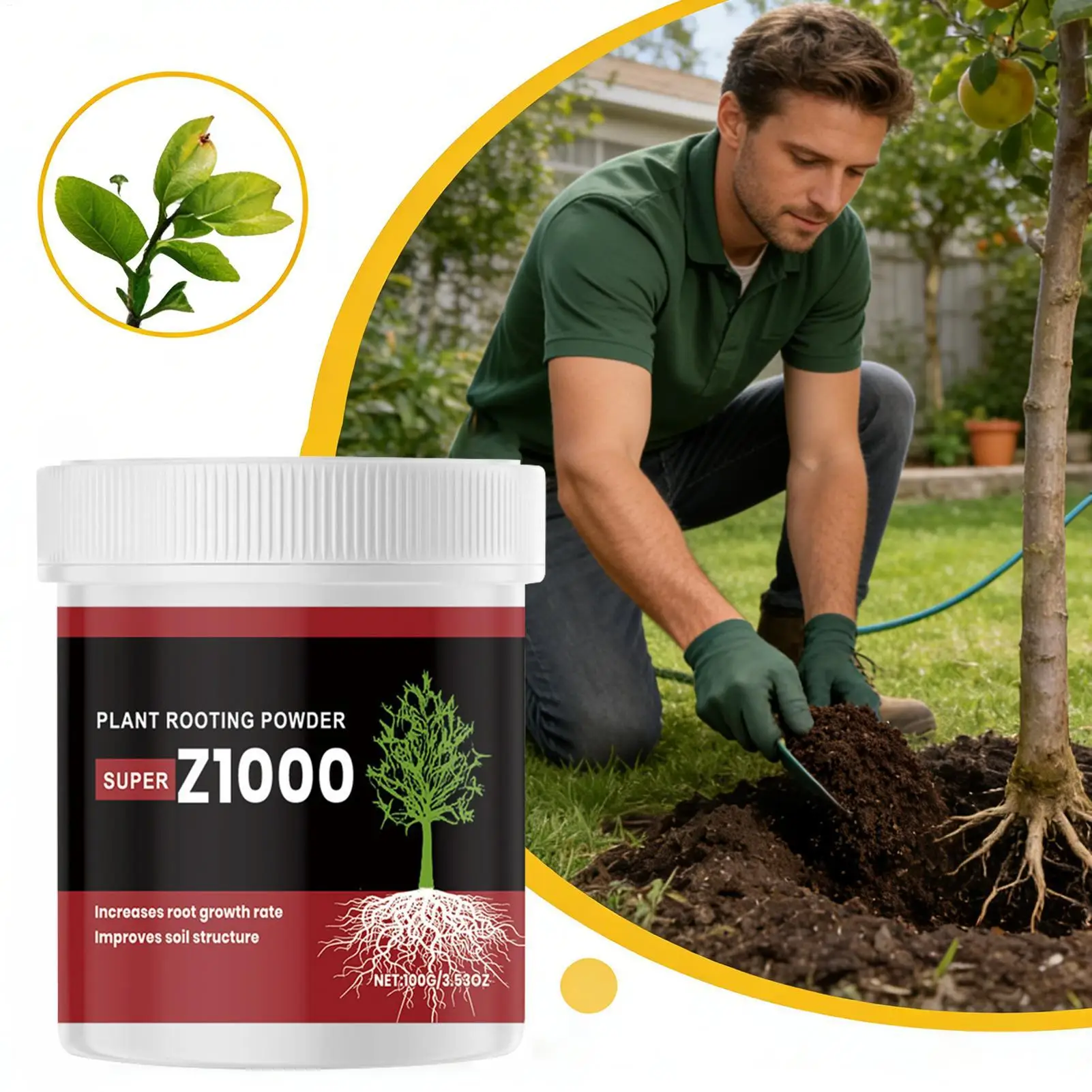 Plants Rooting Stimulator Powerful Multipurpose Soil Fertilizer Rooting Powder for Tree Cuttings for Various Flowers Vegetables