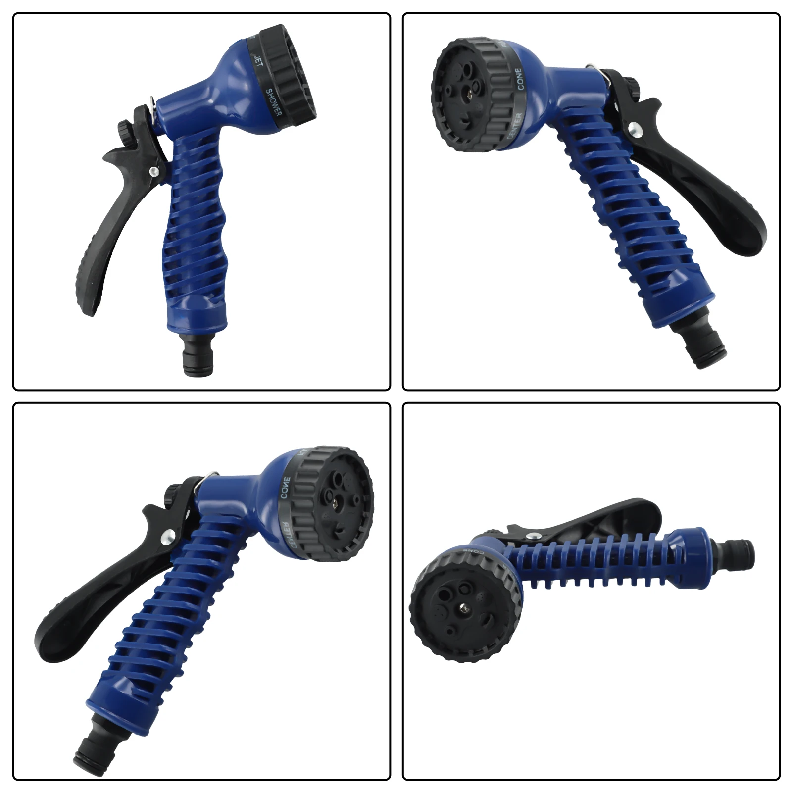 Innovative High pressure Garden Hose Sprayer with 7 Multi purpose Nozzles for Powerful Cleaning and Irrigation