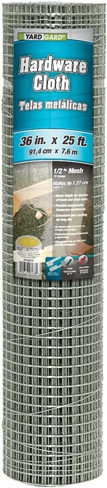 

1/2 дюйма Сварная сетчатая ограда из проволоки, 36 дюймов Оцинкованная стальная сетка 25 футов, 19-го калибра, для защиты сада и контроля за животными.