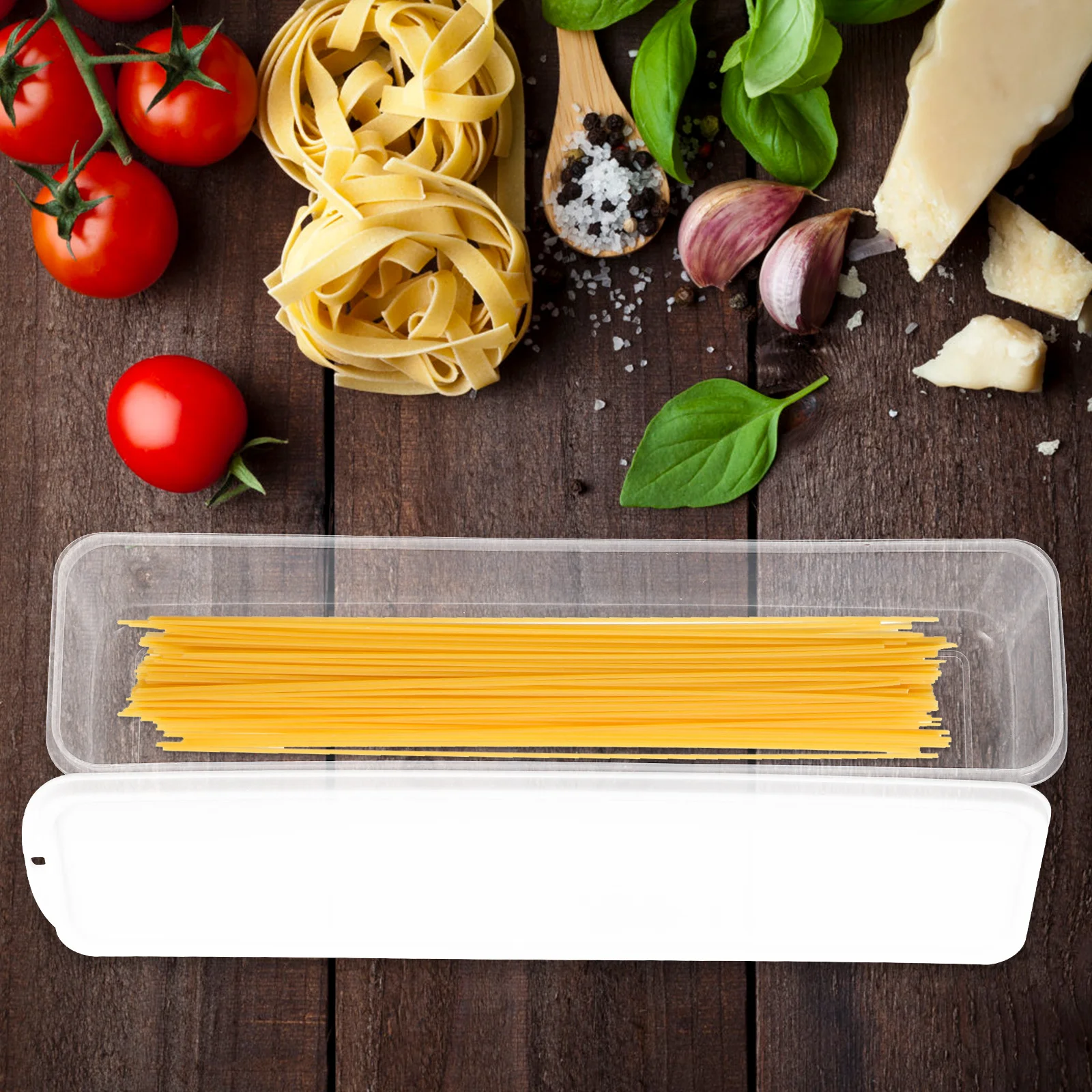 3pcs Noodle Food Container Refrigerator Storage Box With Cover Organizer Fresh Keep Case Freezer Storage Egg Container