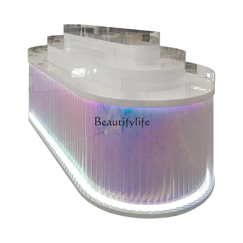 

ld 14 Cosmetics sample display cabinet Makeup display Zhongdao shelf paint baking cabinet