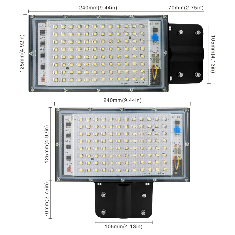 Imagem -02 - Holofote Led para Áreas Externas à Prova Dágua para Iluminação de Jardim Estrada e Rua 100w 220v240v