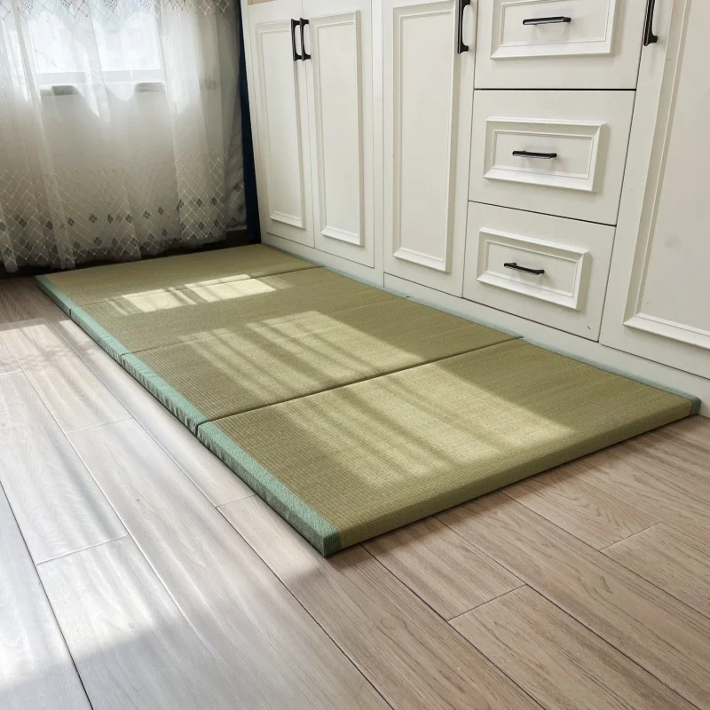 

Foldable Tatami Mattress Mat Rectangle Japanese Traditional Floor Straw Mat For Yoga Sleeping Tatami on The Flooring