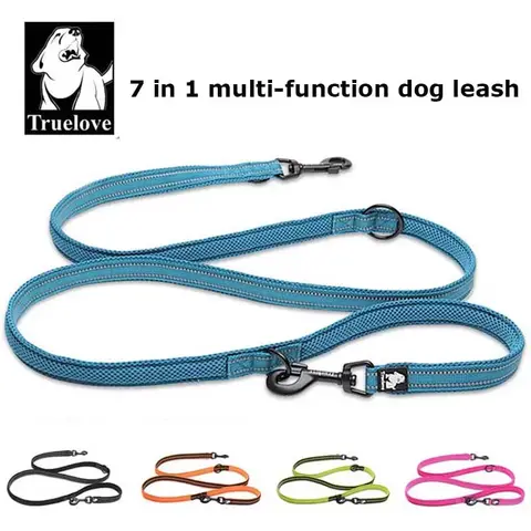 7-in-1 Adjustable Dog Leash for 2 Dogs TRUELOVE