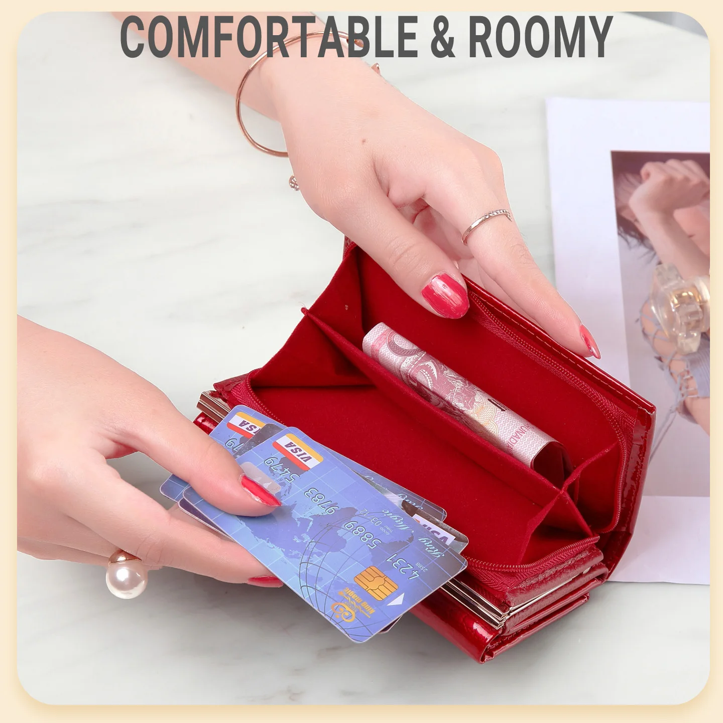 Women Wallet Small Short Genuine Leather Wallet Female Alligator Hasp Coin Purse Women Purses Mini Womens Wallets And Purses
