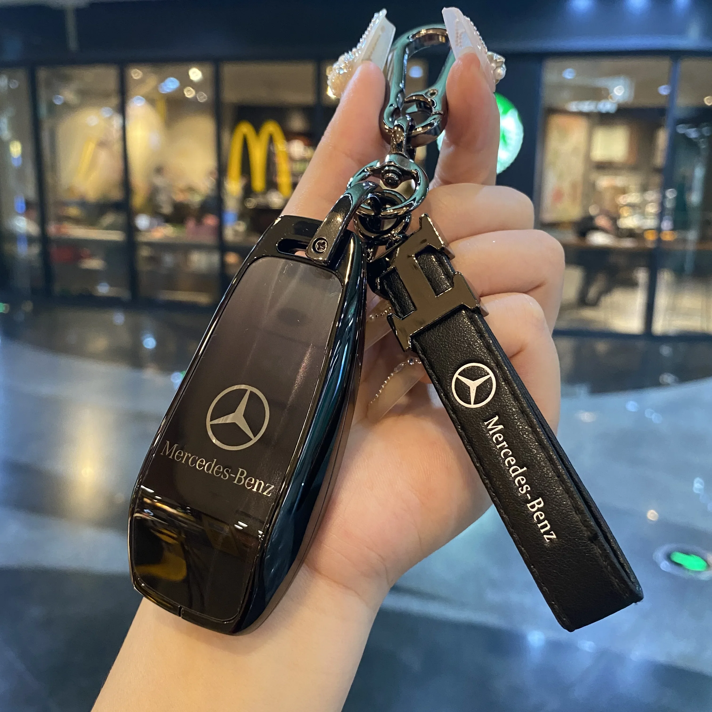 Zinc alloy car key cover for Mercedes-Benz A-Class remote control cover Mercedes-Benz A180 A200 Key Cover Accessories