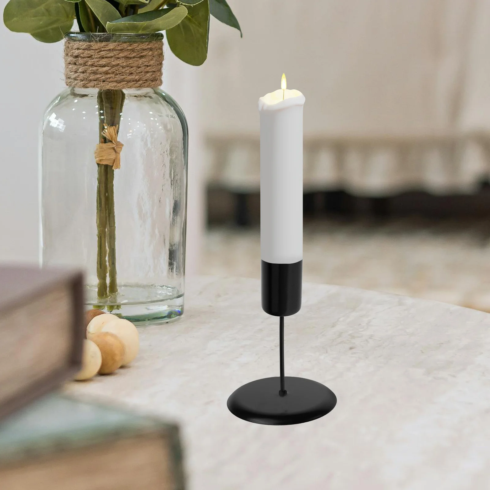 

4Pcs Metal Holder with Spike Taper Candlestick Holders for Various Occasions and Decor Holders