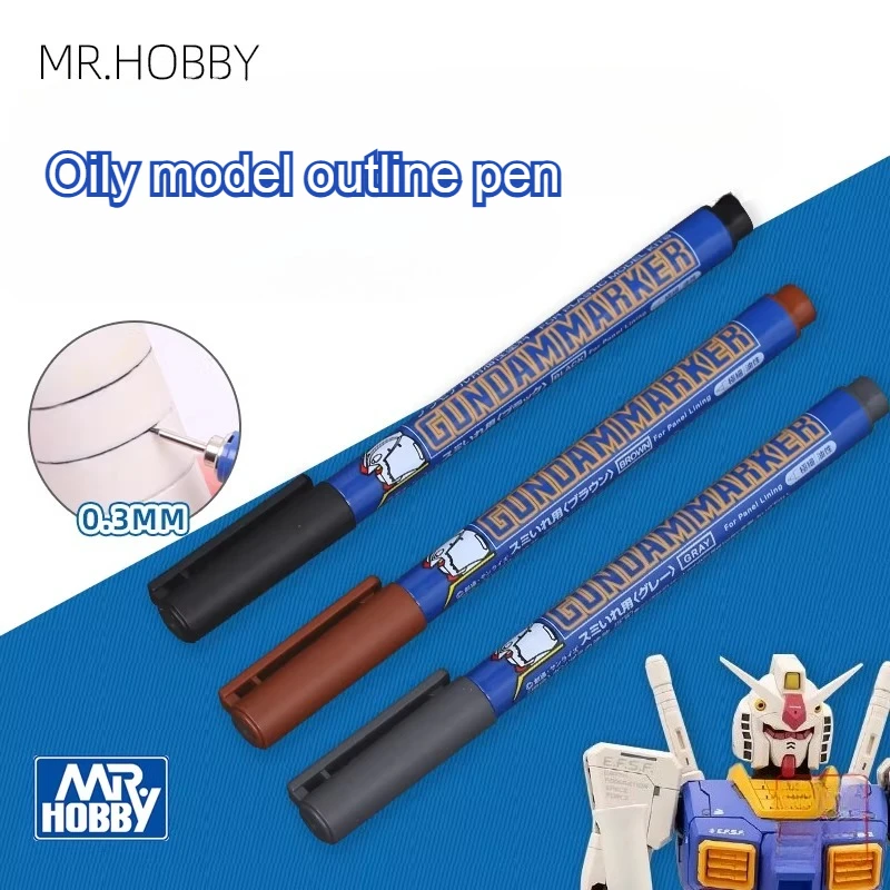 

Набор маркеров MR.HOBBY 3 шт./компл. (GM01/02/03) для контуров, черные, серые, коричневые, тонкие линии, масляные маркеры для пластиковых моделей