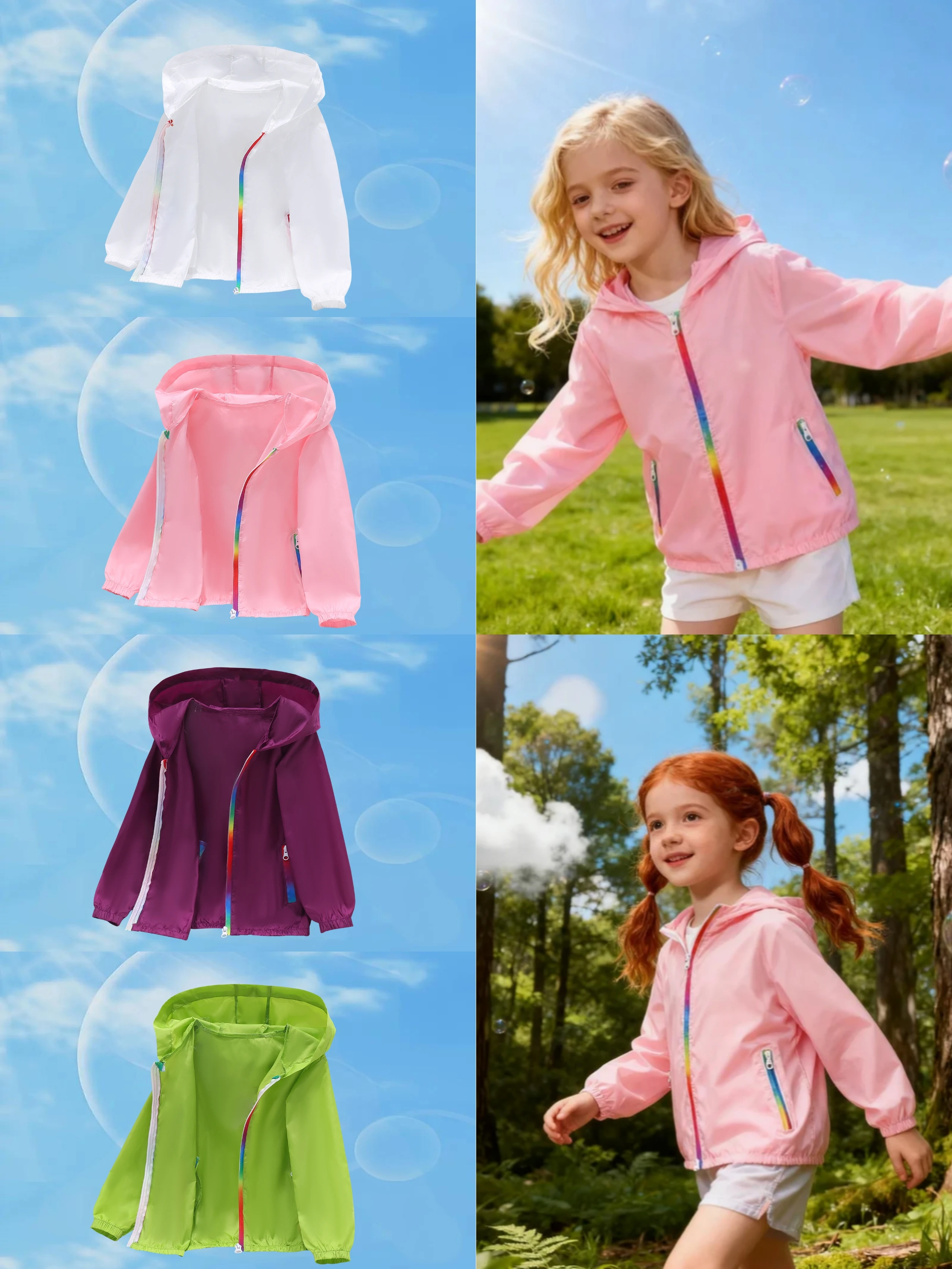 Foreign Trade New Summer Style Girls' Lightweight Gradient Fashion Anti Wrinkle Skin Top Children's Clothing