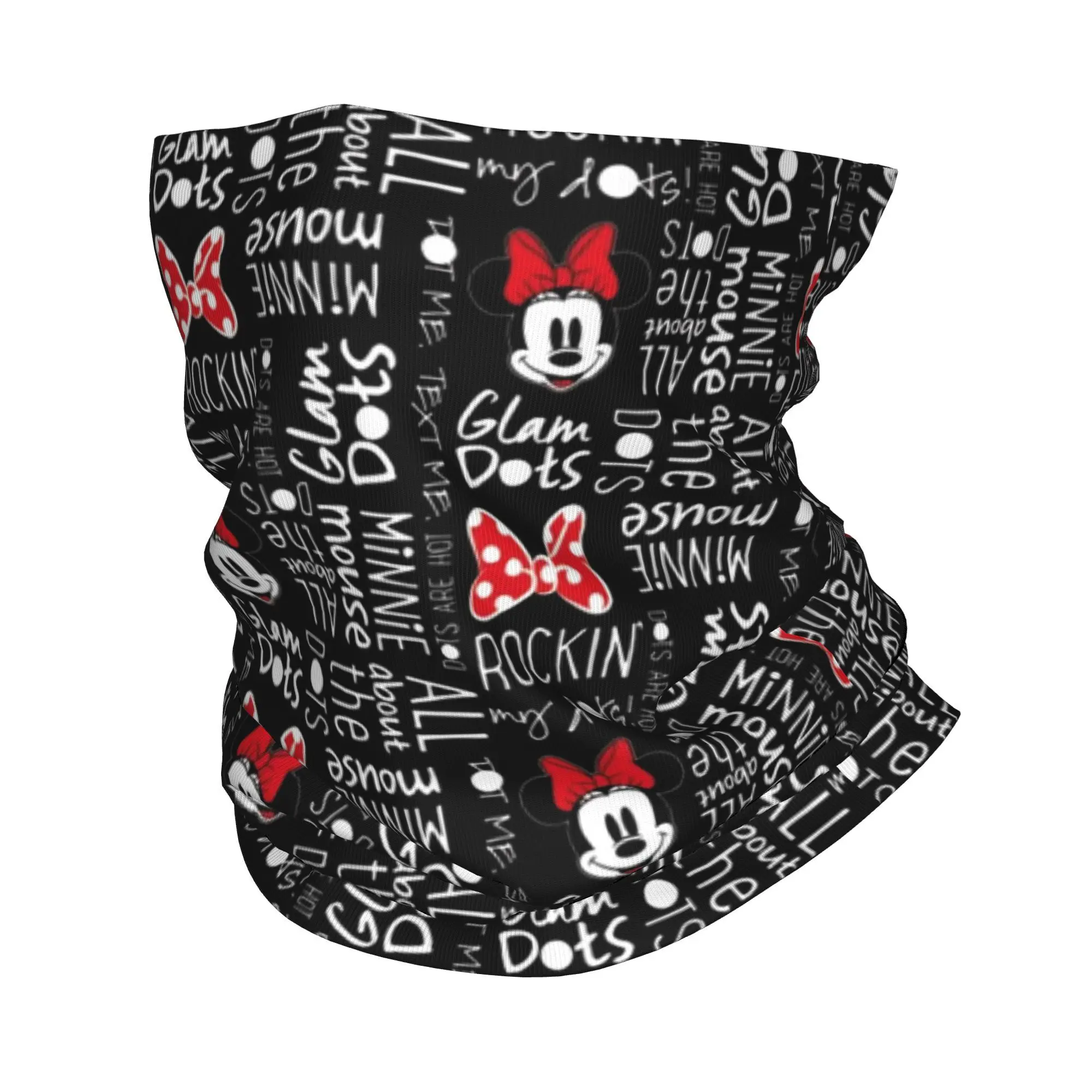 Pañuelo personalizado de Mickey Mouse, calentador de cuello de invierno para mujer, bufanda envolvente a prueba de viento para la cara, diadema de polaina de esquí