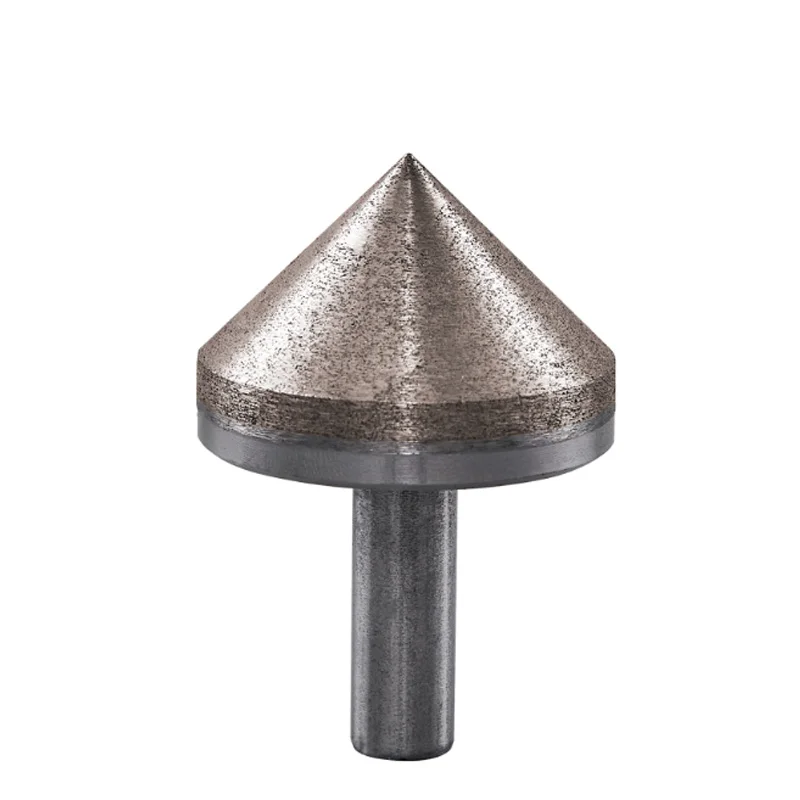 peca 5100 mm po de diamante sinterizado escareador cone completo chanfradura cabeca de moagem 10 mm haste reta para arranjo de vidro 1 01