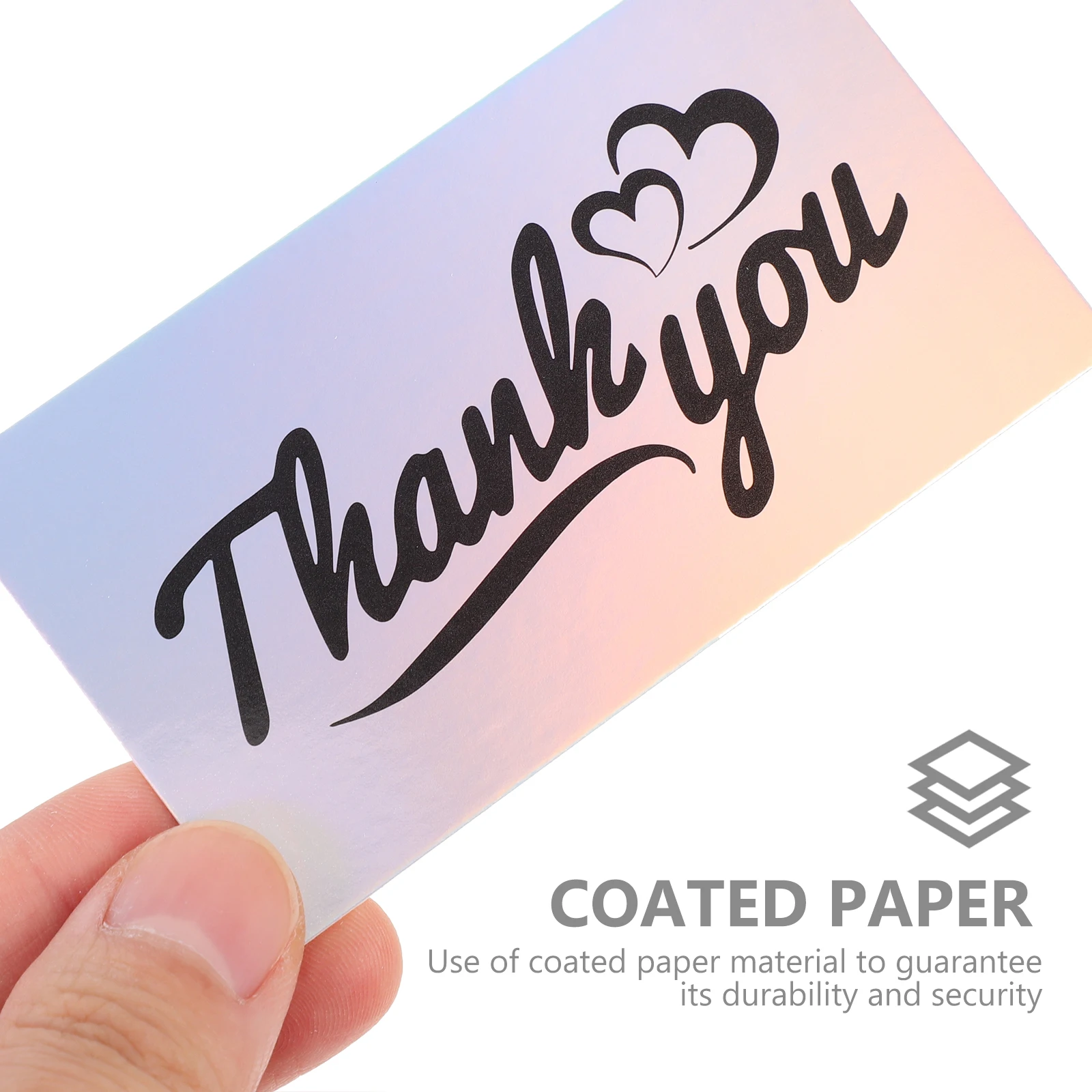 

50pcs Thank You Cards Coated Paper Small Business Packaging Supplies Postcards For Orders Customer Appreciation Notes Kids Gift