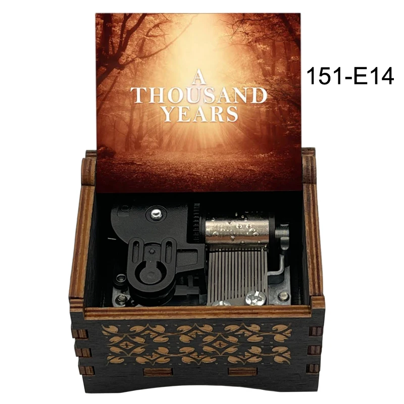 Wedding Song A Thousand Years Wooden Music Box 18 Note Musical Movement Lovely Birthday Gift Propose Girlfriend Present
